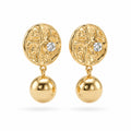 Celeste Drop Ball Earrings