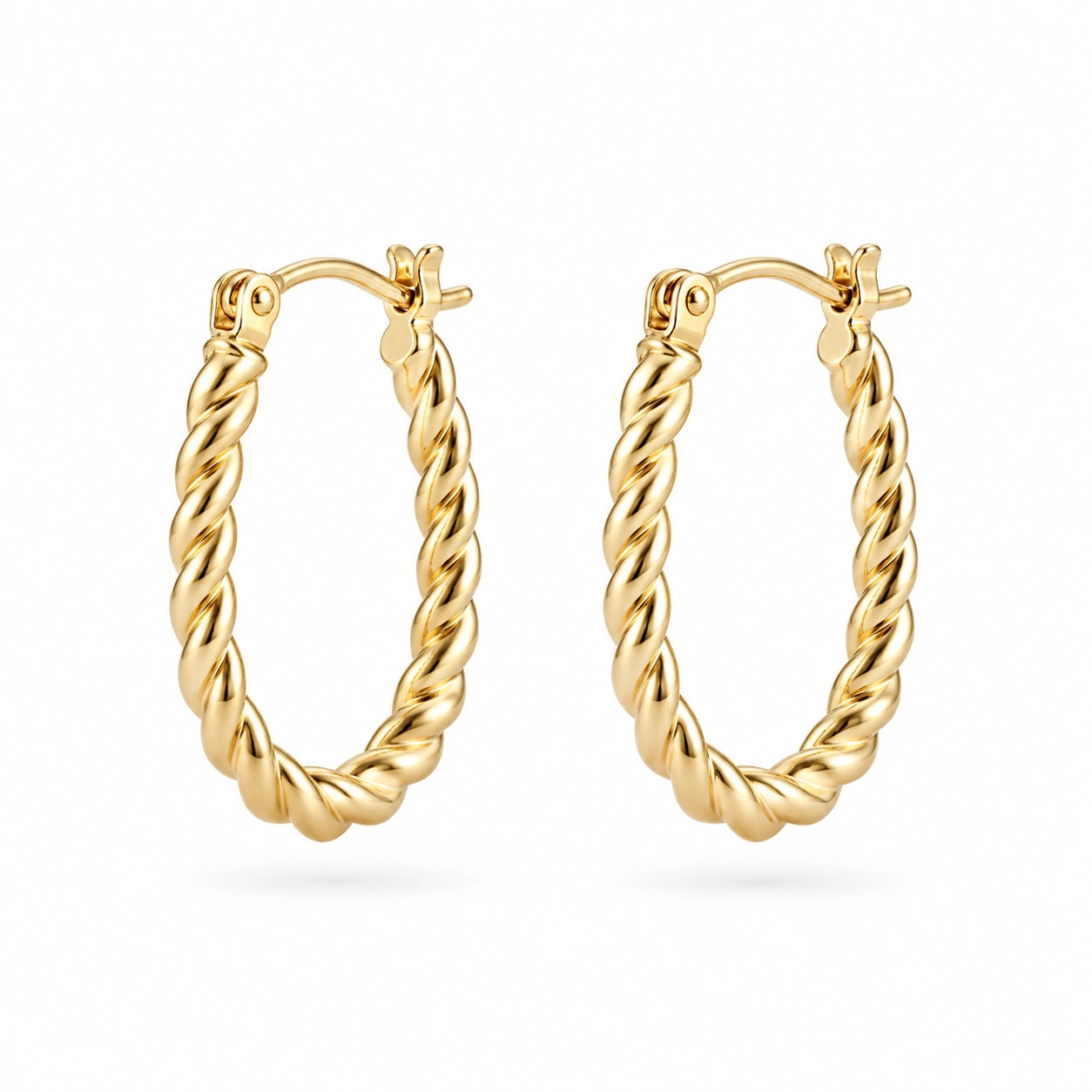 Luna Twist Hoop Earrings