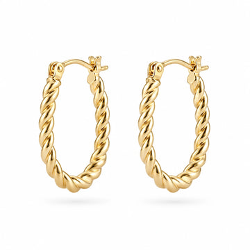 Luna Twist Hoop Earrings