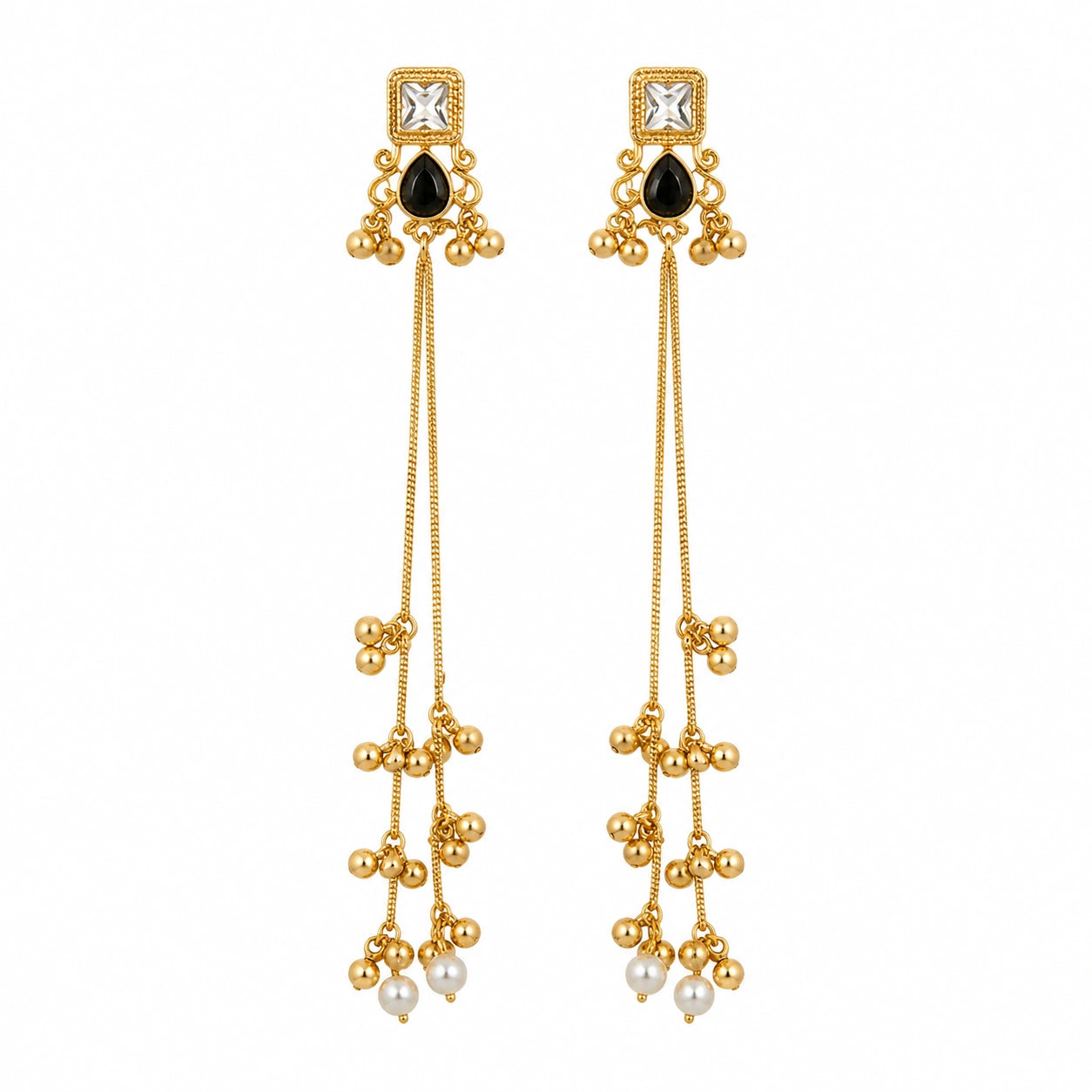 Zehra Noor Cascade Drop Earrings