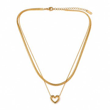 Layered Heart Necklace
