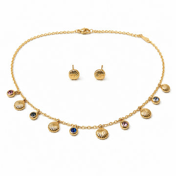 The Siren's Shore Necklace & Earring Set