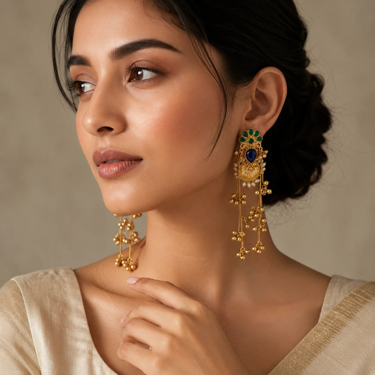 Zareen Noor Jhumar Drop Earrings