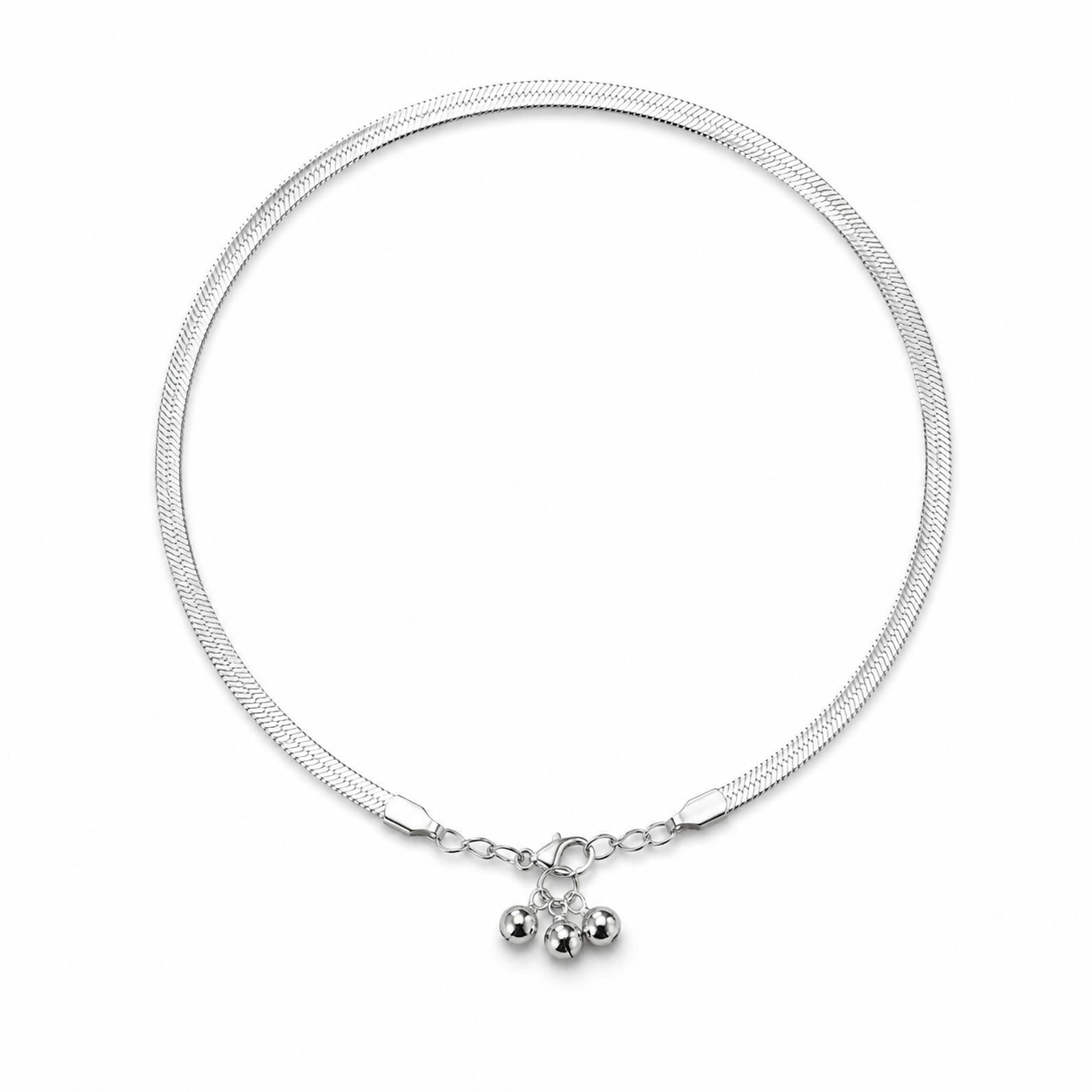Silver Whisper Anklet (Single)
