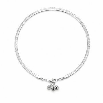 Silver Whisper Anklet (Single)