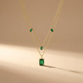 Elara Verde Layered Necklace