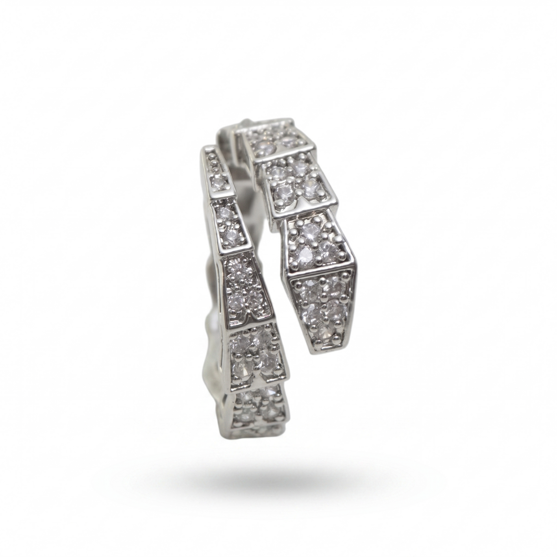 Serpente Pavé Coil Ring