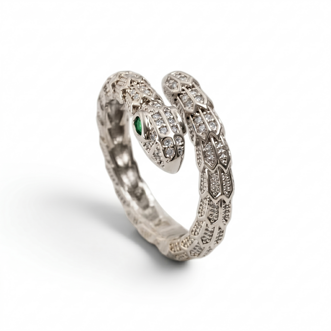 Serpentina Emerald Coil Ring