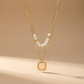 Liora Veil Layered Pearl Necklace