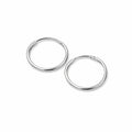 Minimalist Silver Hoop Earrings
