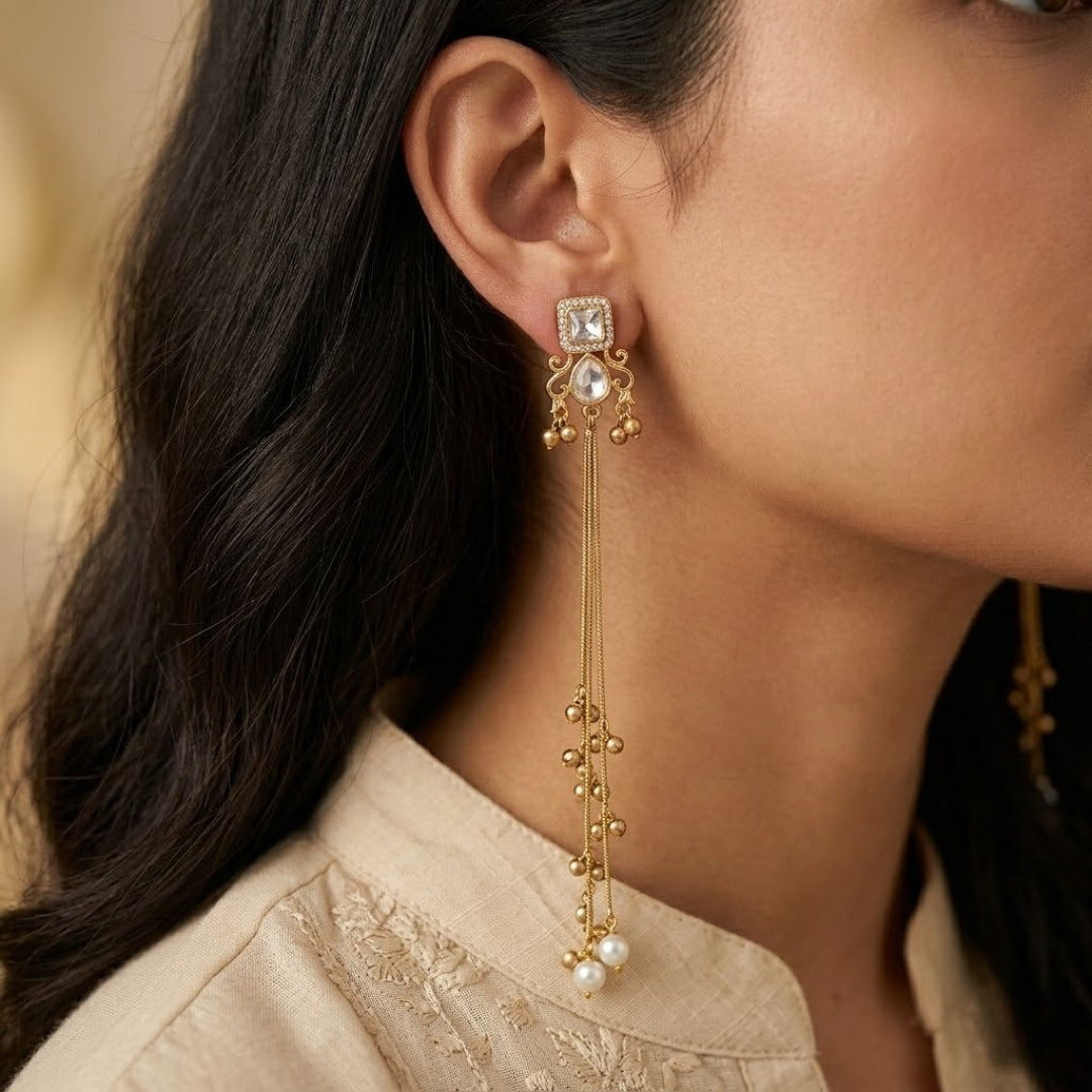 Zareen Meher Jhumar Drop Earrings