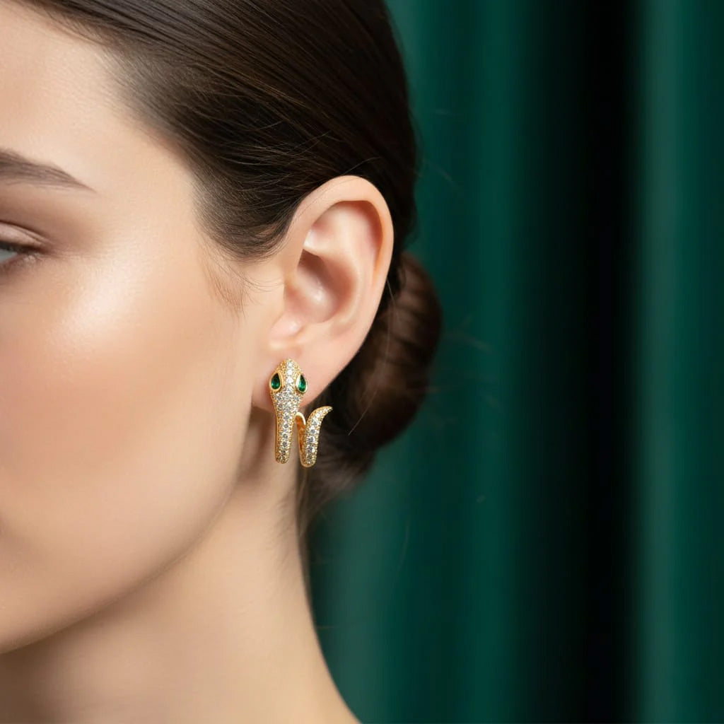 Roma Serpenti Gold Earrings