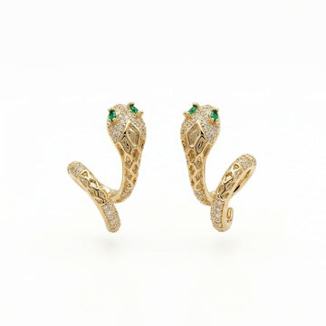 Serpente Luxe Snake Hoop Earrings