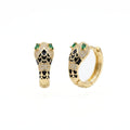 Serpentine Luxe Huggie Earrings