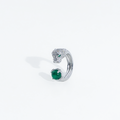 The Emerald Cabochon Panther Adjustable Ring