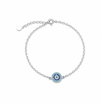 Silver Radiant Evil Eye Bracelet 925
