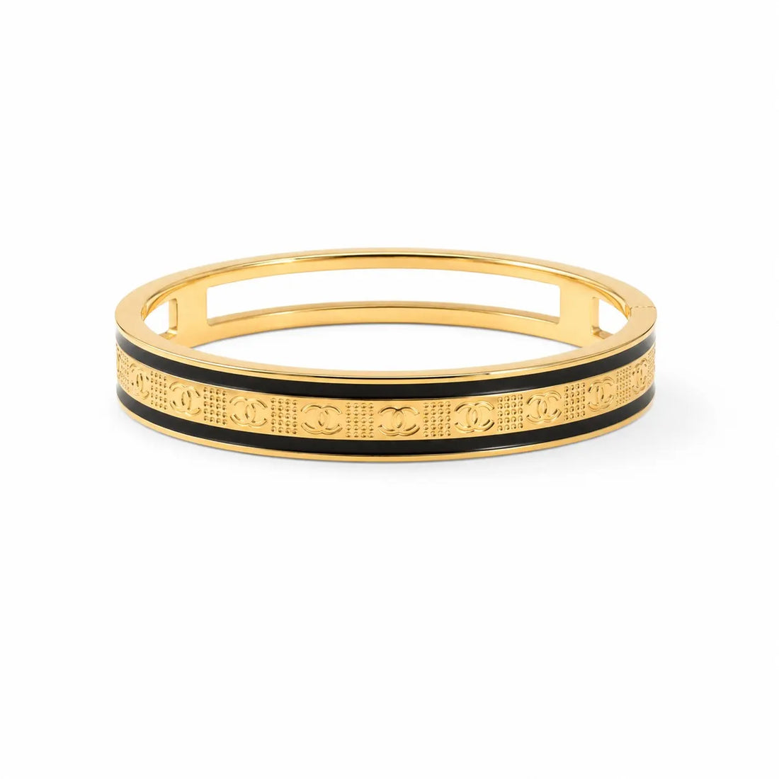 Orion Noir Script Bangle