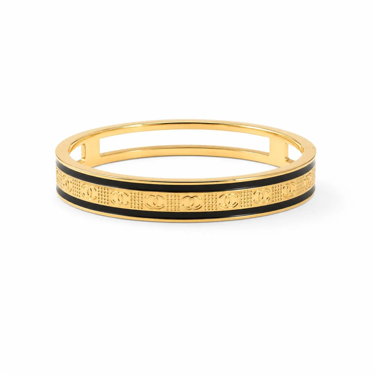Orion Noir Script Bangle