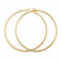 Golden Greek Pattern Anklet Set (Pair)