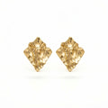 Auric Crinkle Stud Earrings
