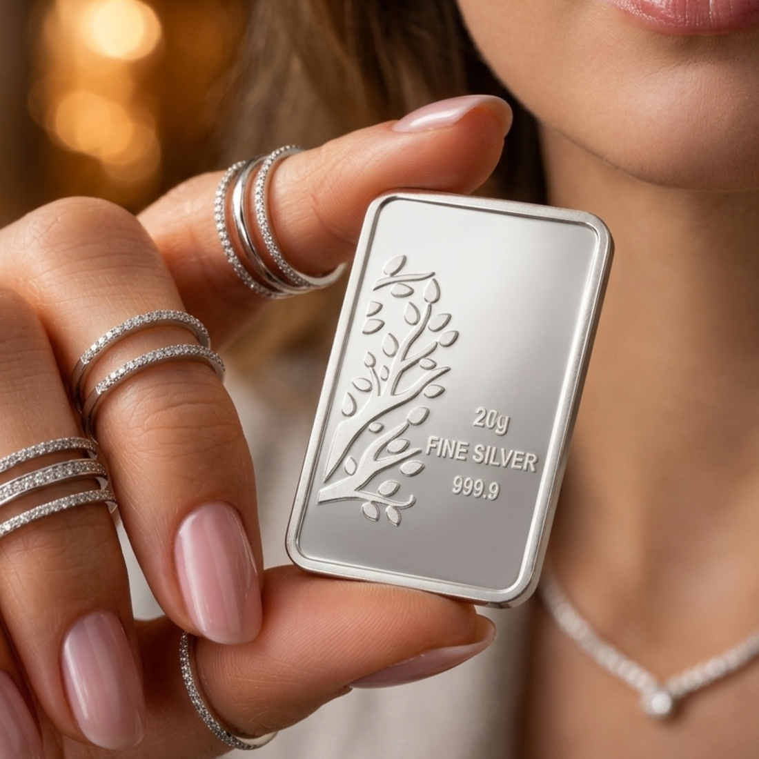 Banyan Tree 20 Gram Coin, LBMA Certified | 999.9+ Purest Silver Bar