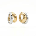 Dualuxe Two-Tone Hoop Earrings