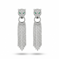 Panthéra Crystal Tassel Earrings