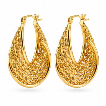 Aurora Weave Hoop Earrings