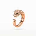 The Empress Panther Rose Gold Adjustable Ring