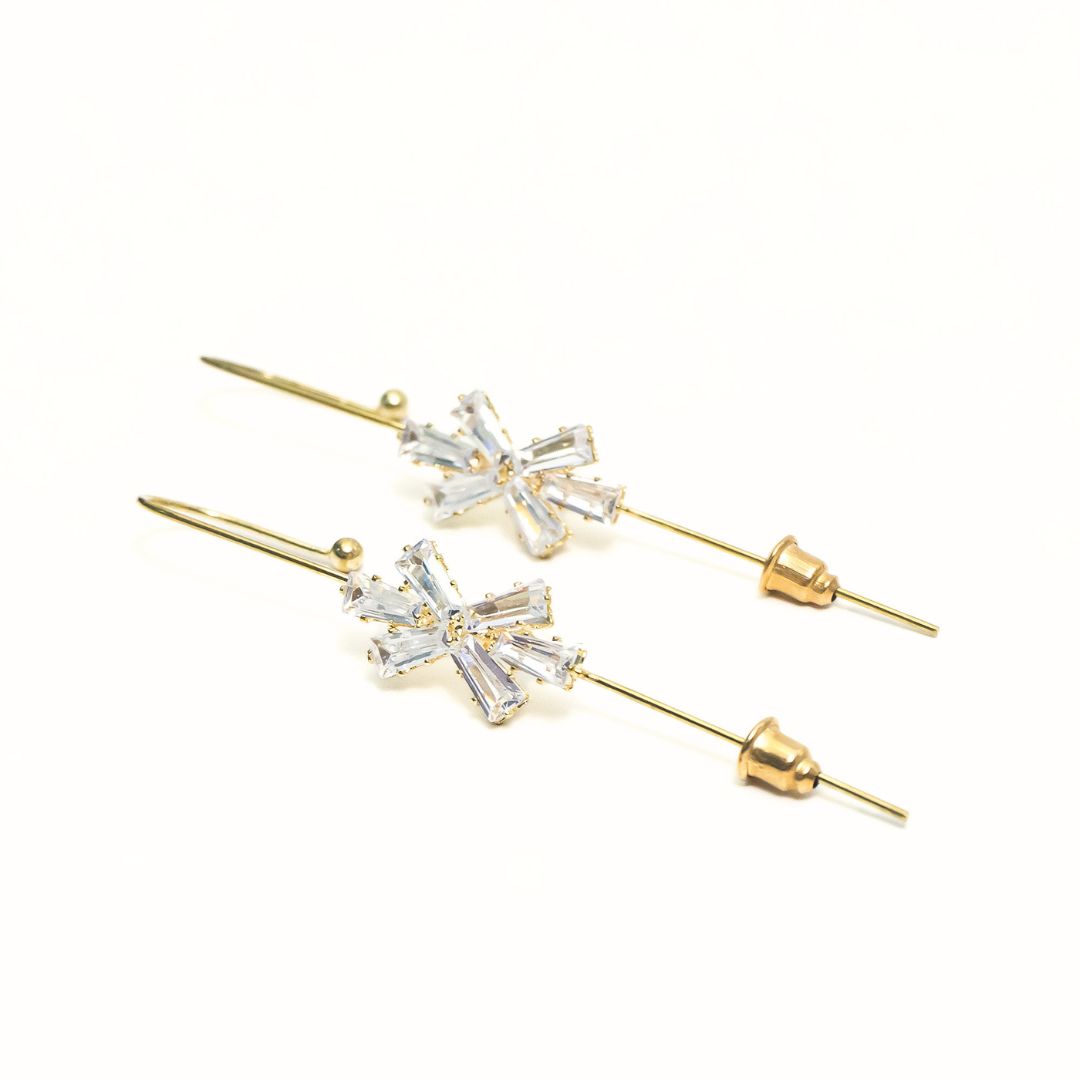 Aurex Arc Crystal Ear Climbers