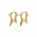 Nova Star Hoop Earrings