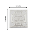 925 Pure Silver Shree Kuber Yantra Hindu Vedic Symbol for Wealth & Prosperity